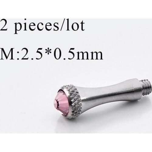 2 pieces/lot Hairstyling Scissor Parts Removable Finger Rest Scissors Tang Rhinestone Tail Nail Clavo De Cola M:2.5*0.5mm