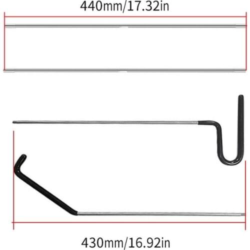 4pcs long reach grabber door repair tool, hail pit scratches, crowbar hook set