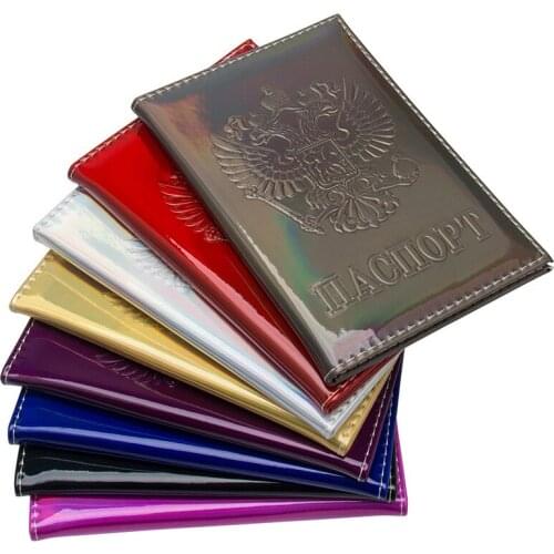 Travel Accessories Fashion Passport Cover RUSSIA ID Holder For Women Men Bank Card Case Business PU Leather Wallet Bags Pouch