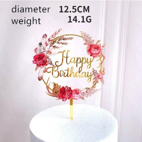 Happy Birthday Cake Topper Acrylic Letter Cake Toppers Party Supplies Happy Birthday Black Cake Decorations Boy 33 Designs