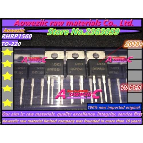 Aoweziic 2018+ 100% new imported original RHRP1560 RHR1560 TO220-2 Fast recovery diode 15A 600V