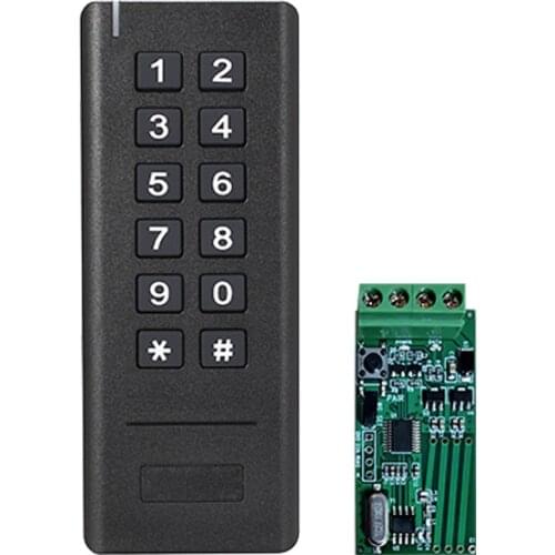 RFID 125khz Access Control Wireless Keypad Card Reader Card Lock For Opener Control Door Access Reader System