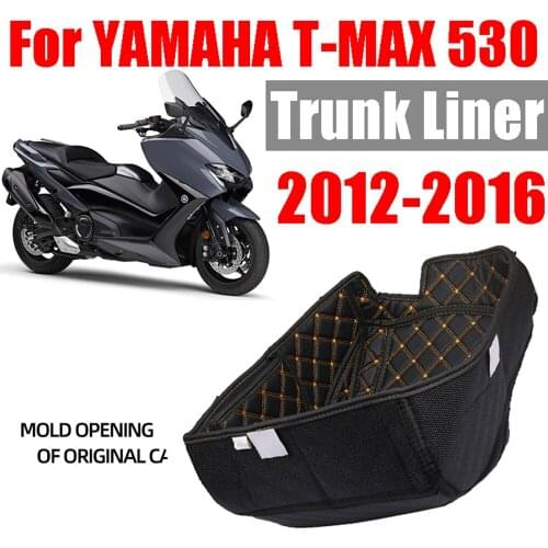 For YAMAHA T-MAX530 T-MAX TMAX 530 TMAX530 2012-2016 Motorcycle Storage Box Leather Rear Trunk Cargo Liner Protector Accessories