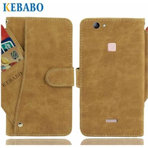 Leather Wallet MLS Diamond Fingerprint TS 4G Case 5.5" Flip Vintage Leather Front Card Slots Cases Cover Business Phone Bags