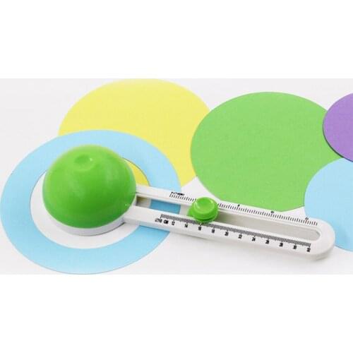 Multi-functional Circle Cutter Rotary Paper Knife Hand Tool Portable Art Craft Scrapbooking Pictures Round Mini DIY Cards Making
