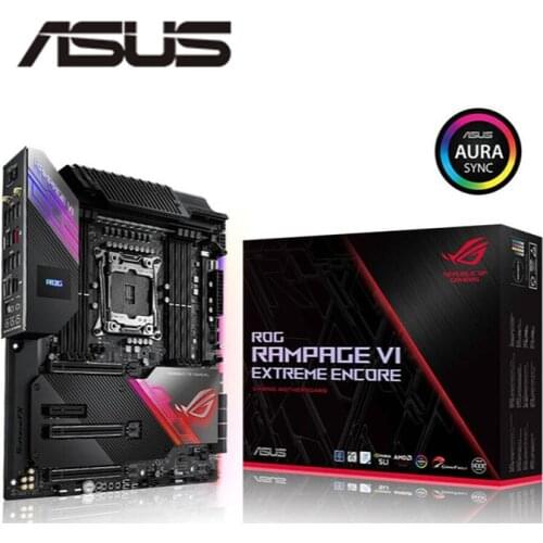 NEW For Asus ROG RAMPAGE VI EXTREME ENCORE Original Desktop Intel X299 DDR4 Motherboard LGA LGA 2066 USB3.0 M.2 SATA3