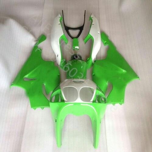 New ABS Fairings kit Fit for Kawasaki Ninja ZX7R ZX-7R 1996-2003 96 97 98 99 00 01 02 03 green white Bodywork fairings custom