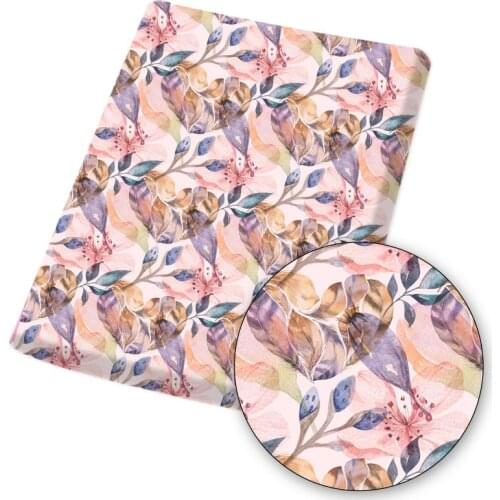 Polyester Cotton Fabric Tropical Fruit Floral Pattern Printed Fabric Sewing Home Textile Quilting Cloth Bag Material 45*145cm