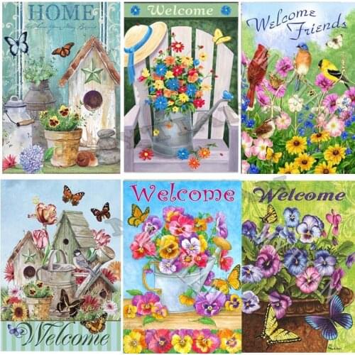 Full Square/round drill 5D DIY Diamond embroidery flower Diamond Painting Cross Stitch Rhinestone Mosaic home decoration