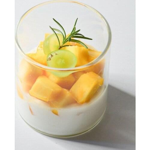 400ML Clear Portion Trapezoidal Food Container Plastic Cups for Jelly Yogurt Mousses Dessert Baking Kitchen