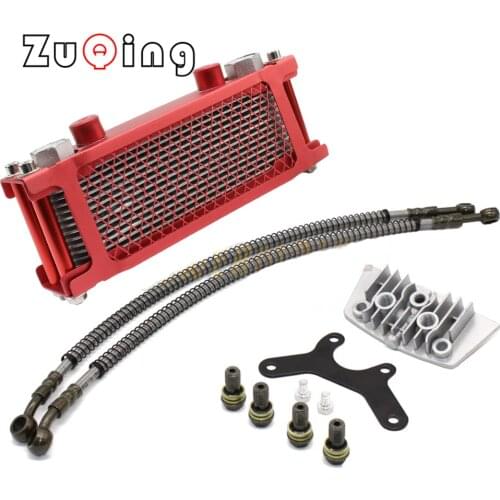 Motorcycle Oil Cooling Cooler Radiator Oil Cooler Set For 125 140cc Dirt Bike Monkey Bike DAX Pocket Bike ATV Motor