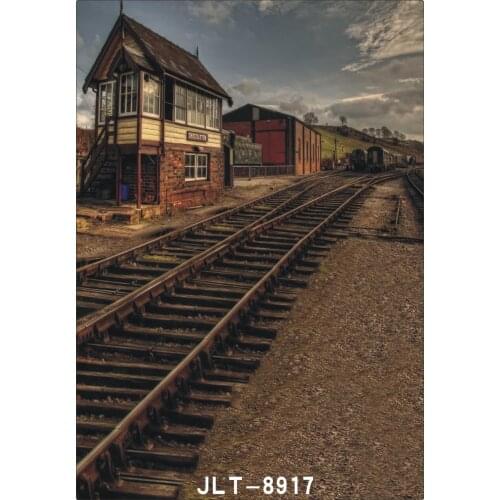 Rail Way Station Wedding Children Vinyl Background For Photo Studio Props Baby Backdrops for Photography