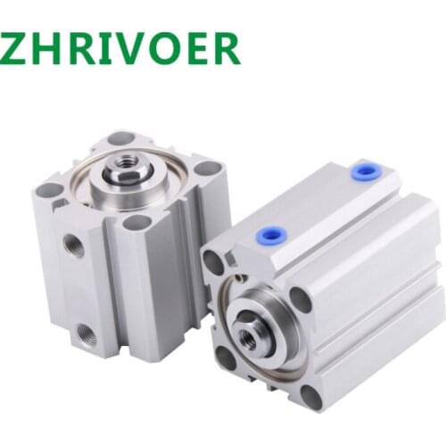 Airtac type 16 20 25 32 40 50 63mm Bore to 5 10 15 20 25 30 35 40 45 50mm air Cylinder SDA series Male thread Pneumatic Compact