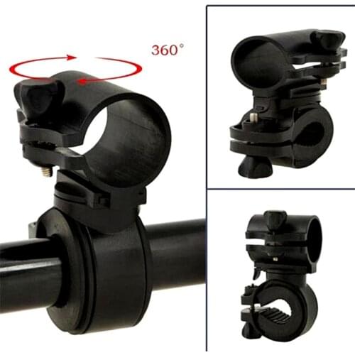 360 Degree Rotation Cycling Bike Bicycle Flashlight Torch Mount LED Head Front Light Holder Clip Bicycle Accessories Lamp Holder