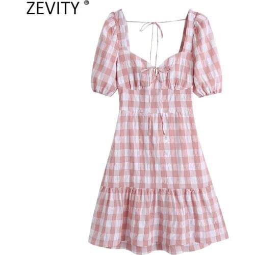 Розовые летние платья ZEVITY China At AliExpress