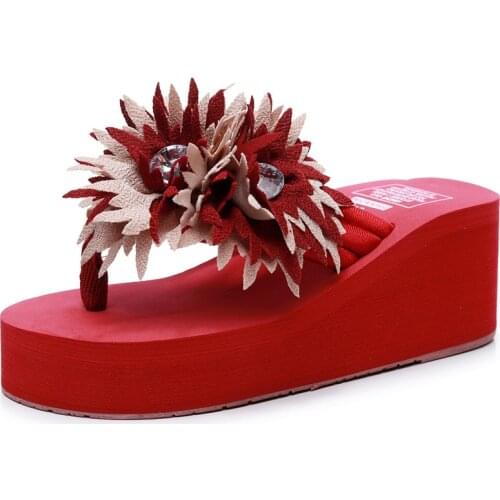 Women sandals summer flat pearl sandals flip flops rome shoes string bead slippers mujer gladiator sandalias sapatos femininos