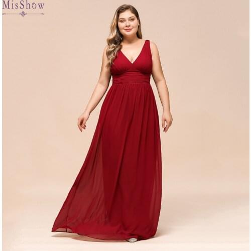 24H Shipping ! Robe Demoiselle D'honneur A Line Chiffon Bridesmaid Dresses Long Sexy V Neck Prom Dresses Party Gown Free Ship