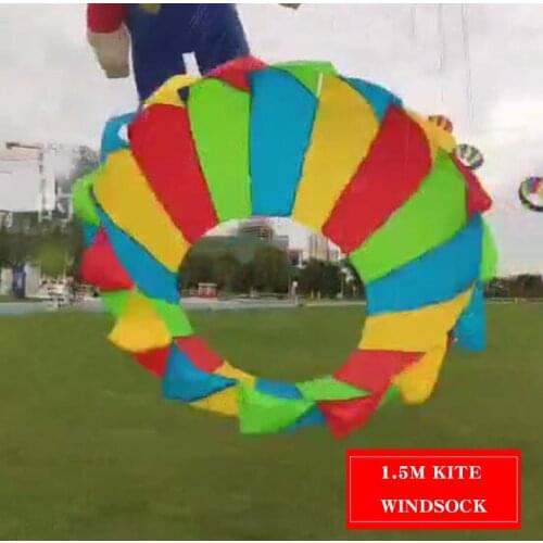 1.5m Kite Windsock Rolling Kite Spinner Tails