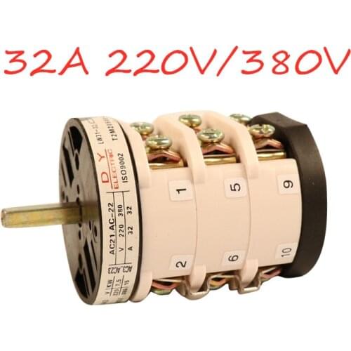 32A 220/380V Forward Reverse Switch for Car Tyre Changer Machine Tire Machine Replacement Part Turn Table Pedal Motor Switch