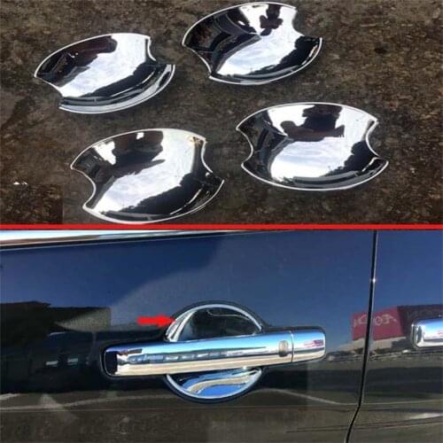 For NISSAN SERENA C25 C26 C27 2005-2017 2018 2019 2020 ABS Chrome Door Handle Bowl Cover Cup Trim Car Styling Accessories 4pcs