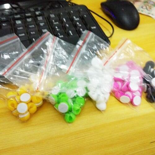 500PCS New Wholesale Smart Wire Cord Cable Clips Ties Organizer Line Fixer Holder Free Shipping