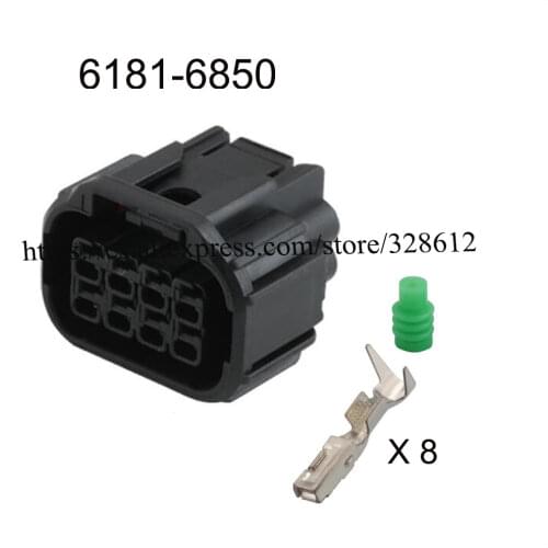 6181-6850 car male female cable connector terminal 8 pin connector automotive Plug socket wire cable connector DJ70816-1.5-21