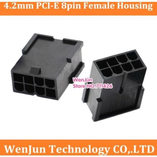 4.2mm 8Pin Female Housing for PC computer ATX graphics card GPU PCI-E PCIe 8p Power Connector 5557