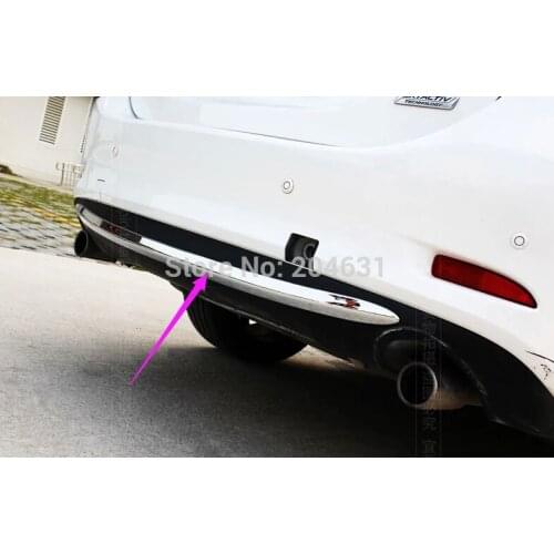 For 2014 2015 2016 2017 for Mazda 6 Atenza special ABS chrome rear bumper trim strip rear bumper decoration