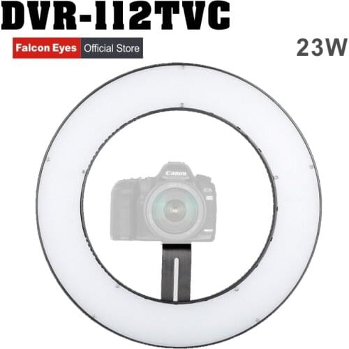 Falcon Eyes 23W 112 Ring LED Panel Lighting 3000-5600K Dimmable Photo Video Film Studio Photography Continuous Light DVR-112TVC