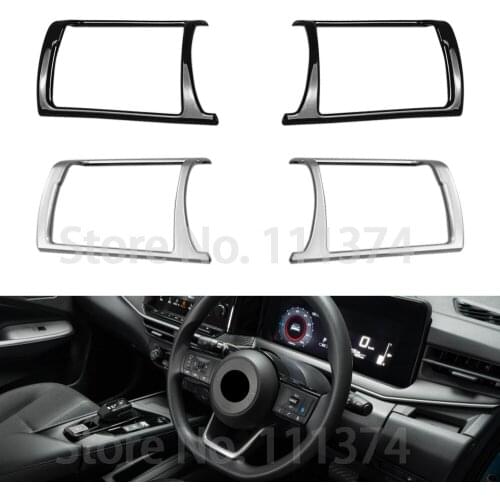 Chrome Steering Wheel Trim Cover for Nissan Note E13 2021 2022 Switch Button Decoration Accessories