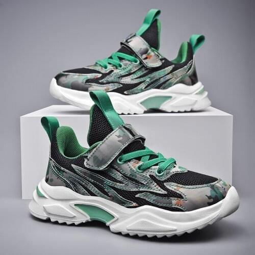Boys Sneakers Student Breathable Outdoor Shoes Boy Casual Camouflage Sports Shoes Children Tennis Running Shoes Zapatillas Kids