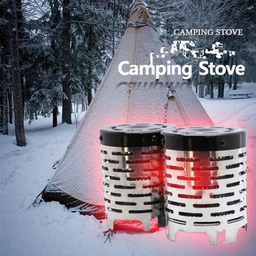 Outdoor Cooker Lid Camping Stainless Steel Portable Stove Cap For Fishing Camping Tent Picnic BBQ Cover Stove