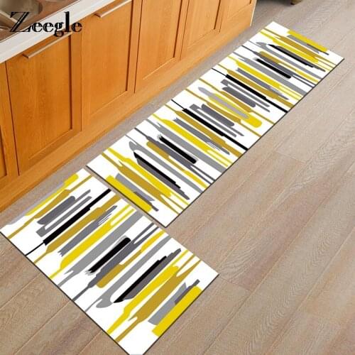 Zeegle Nordic Style Kitchen Carpet Non-slip Floor Mats Shower Room Rug Bedroom Carpet Home Decor Area Rug Sofa Table Mats