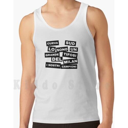 Tank Tops Vest 100% Cotton Interisti I Rossoneri Cur Vasud Rossoneri