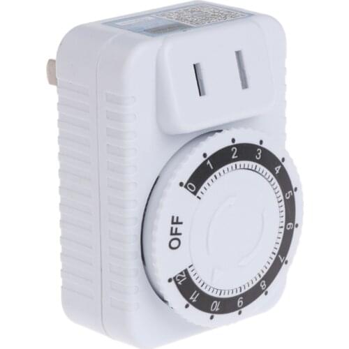 AC 220V 12 Hour Mechanical Wall Plug Switch Timer Socket Home Appliances Control