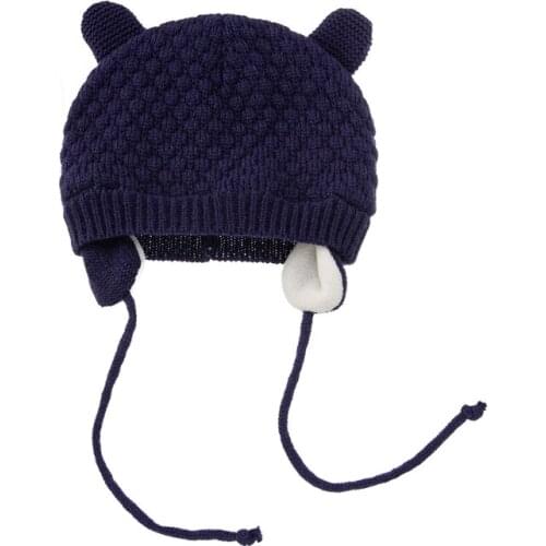 Fashion Children Colorful Knitted Fleece Hats Gloves Suits Kids Winter Outdoor Warm Newborn Baby Clothes Accessories K1KC