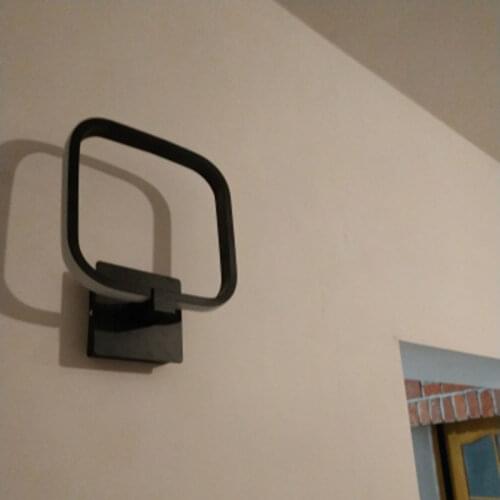 Wall Lamp 12w Modern Sconces Wall Light For Home Living room Bedroom Bedside Light Mirror Light Wandlamp Black White Coffee Body