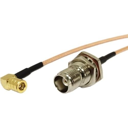New TNC Male/ Female Switch SMB Female Jack Right Angle Pigtail Cable RG316 15cm Wholesale Fast Ship
