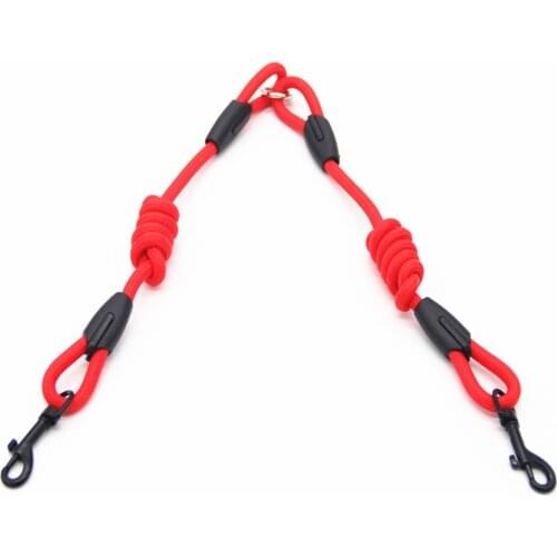 Soild Double Leashes Belt Nylon Walking Training Pet Leash Rope Double-End Dog Lead For Small Medium Large Dogs Product Stuff