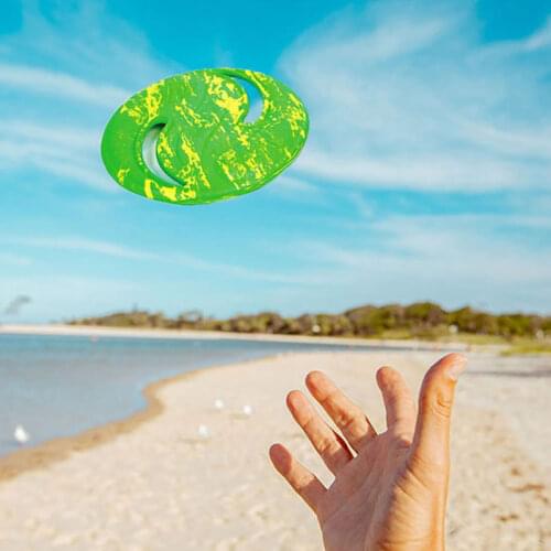 1pc Foam Flying Disc Educational Flying Plate Outdoor Supplies Kid Park Play Toy Random Color