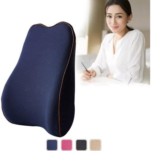 Memory Driver Driving Seat Car Seat Cushion Lumbar Support Waist Protection Memory Cotton Pillow Posture Correction Pad Parts