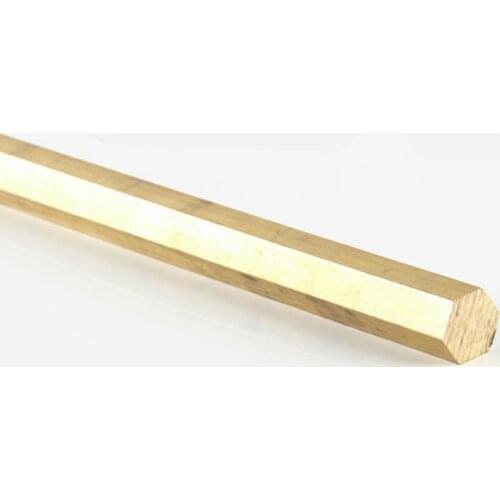 H59 Hexagonal Brass Rod Solid Hexagonal Bar size 4/5/6/8/9/10-65MM Knife Mosaic pins Mosaic rivet