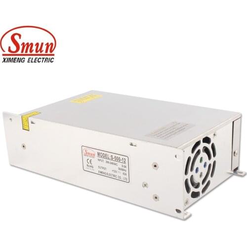SMUN S-500-12 500W 12VDC 40A Single Output Switching Power Supply With CE ROHS Certificates