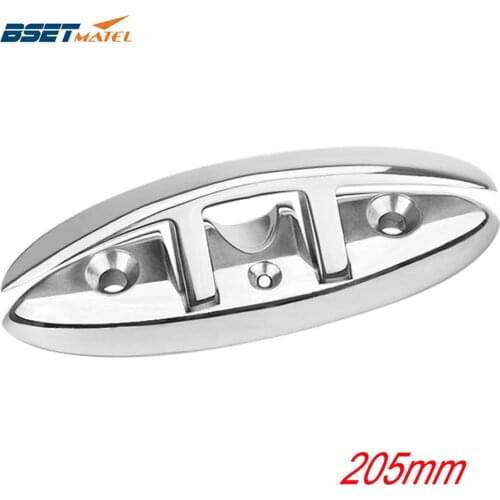 SS316 8inch Sailboats Flip Up Folding Pull Up Cleat Dock Deck Boat marine Kayak hardware Line Rope mooring Cleat accessories