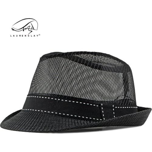 Spring and summer mens hollow net hat, outdoor leisure top hat, jazz hat, traveling Beach Hat, sun hat