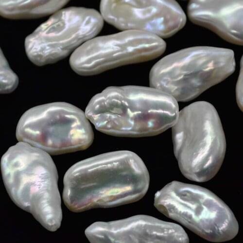 AAAAA 100g 10-13*16-25mm Baroque pearl without hole high luster loose pearl