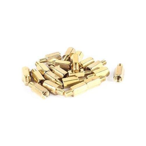 20 Pcs PC PCB Motherboard Brass Standoff Hexagonal Spacer M3*8+6mm