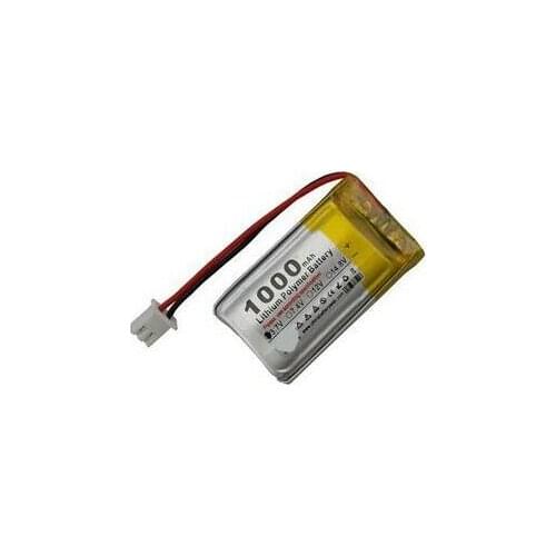 Free ship 2pcs/lot 3.7V 852540 1000mAh polymer lithium battery li-po rechargeable battery