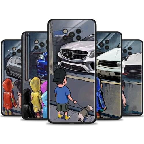 Case For Xiaomi 11X Pro 9SE 8Lite 11 Ultra 11i 10T 9T 9 Lite Cover for MI Note 10 CC9E Shell Boy Girl See Cool Sports Car Drift