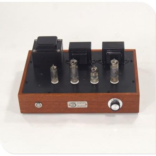 Log Wooden shell 6N11+ 6P14 / EL84 3.8W+3.8W tube amplifier 6Z4 tube rectification HiFi Stereo Audio Power Amplifier